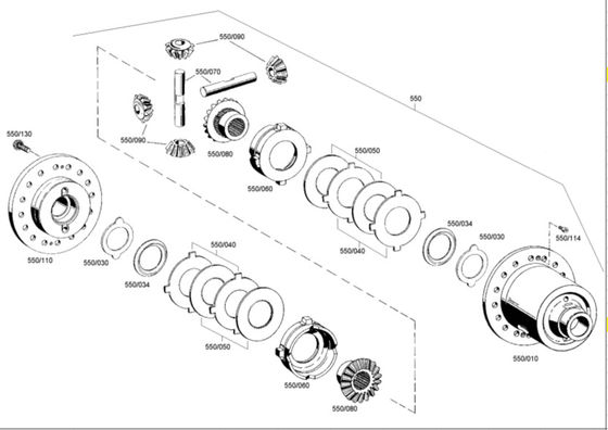 SP100333 Motor Grader Parts  ZF.4460325018 Metal Gasket Sheet
