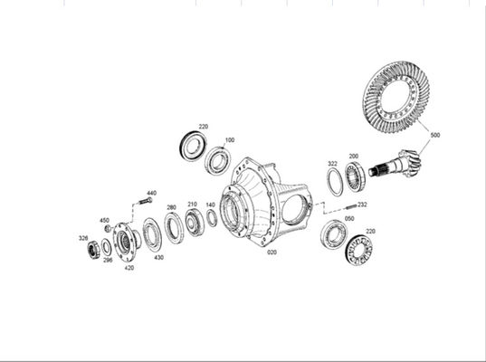 SP100333 Motor Grader Parts  ZF.4460325018 Metal Gasket Sheet