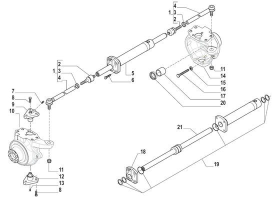 Steering Unit Loader Machine Parts SP115987