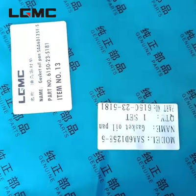 excavator  SAA6D125E-5	part	power system 	6150-23-5181		Gasket oil pan