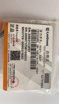 Wheel Loader Accessories Oil Pressure Switch 30B0133P01