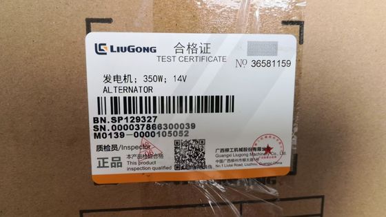 350W;14VALTERNATOR SP129327For Liugong Excavator CLG920 CLG922 CLG923 CLG925 Excavator Filter