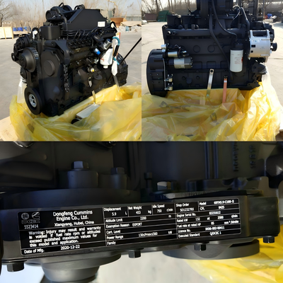 OEM 6BTA5.9-180 Diesel Engine Assembly For Wheel Loadder CLG856、LW500/KN、LG956、LG855、XG951 Excavator 320C/D、SY215、PC200、PC220