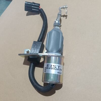 5304951 Fuel Shut‑off Solenoid Valve For Wheel Loader CLG870H、CLG886H、LG958L、LW700HV Engine Assy QSL9、QSL9.3、ISL9、ISL9.5